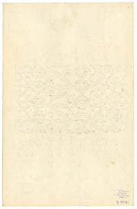 Textile Design, Atelier Testemale Paris: Navy Blue Flower Block –c1960s painting