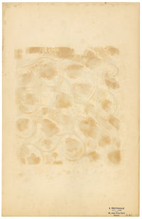 Textile Design, Atelier Testemale Paris: Navy Blue Berry Scroll –c1960s painting