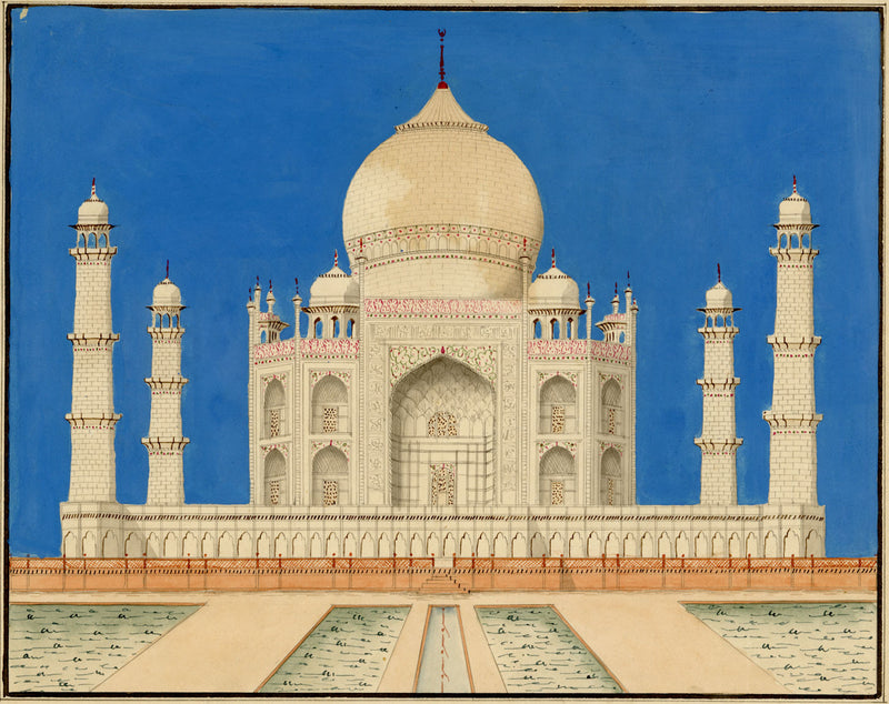 Agra School, Taj Mahal, Agra, India – late 19th-century gouache painting