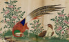 Antique 19th-century Chinese Pith Painting – Golden Pheasant Bird Pair