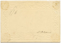 L.J. Delamere, Miniature Landscape with Figure – 19th-century graphite drawing