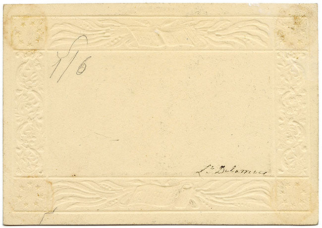 L.J. Delamere, Miniature Landscape with Figure – 19th-century graphite drawing