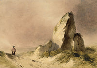 Manner of Thomas Shotter Boys NWS, Figure by Rocks – early C19th watercolour