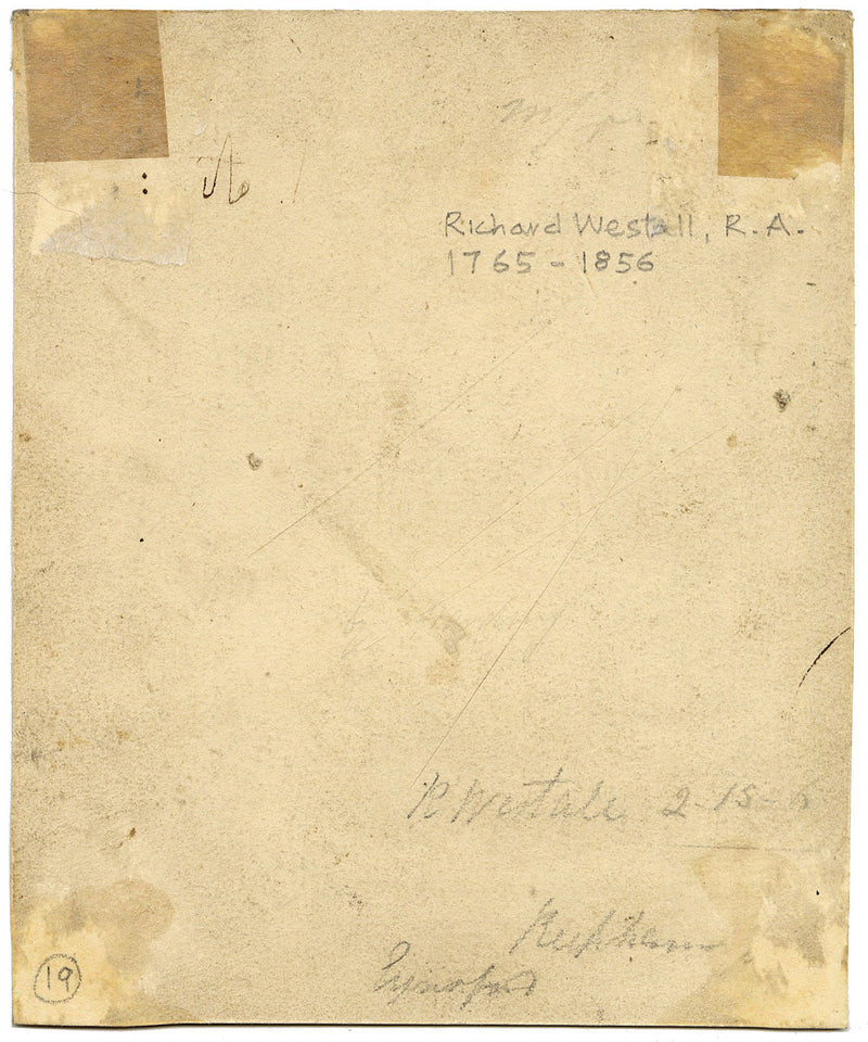 Richard Westall RA, St Paul and the Viper – Original 1806 watercolour painting