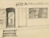 Eleanor Hughes RI, Alfred Holland Butcher's, Battle, Sussex – 1920 drawing
