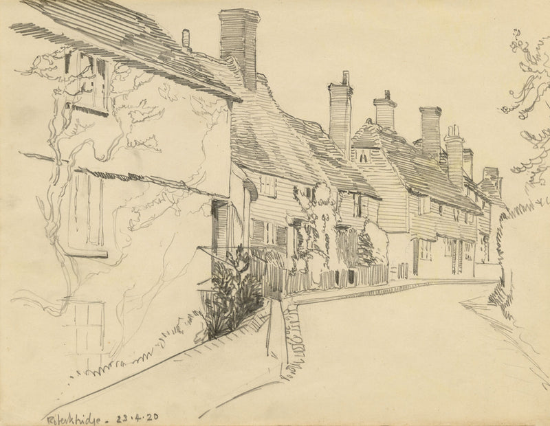 Eleanor Hughes RI, Robertsbridge, East Sussex – Original 1920 graphite drawing
