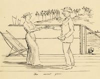 M.H. Beattie, British Ceylon: Uncut Gems at Trincomalee – c.1880s ink drawing