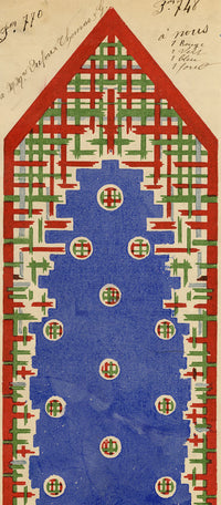 Antique Lyon Silk Design by Combier – Block Printed by Brunet-Lecomte c.1908