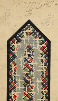 Antique Lyon Silk Design by Combier – Block Printed by Brunet-Lecomte c.1908