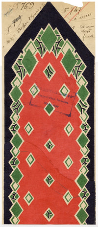 Antique Lyon Silk Design by Combier – Block Printed by Brunet-Lecomte c.1908