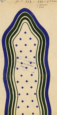 Antique Lyon Silk Design by Combier – Block Printed by Brunet-Lecomte c.1908