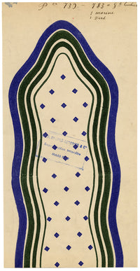 Antique Lyon Silk Design by Combier – Block Printed by Brunet-Lecomte c.1908