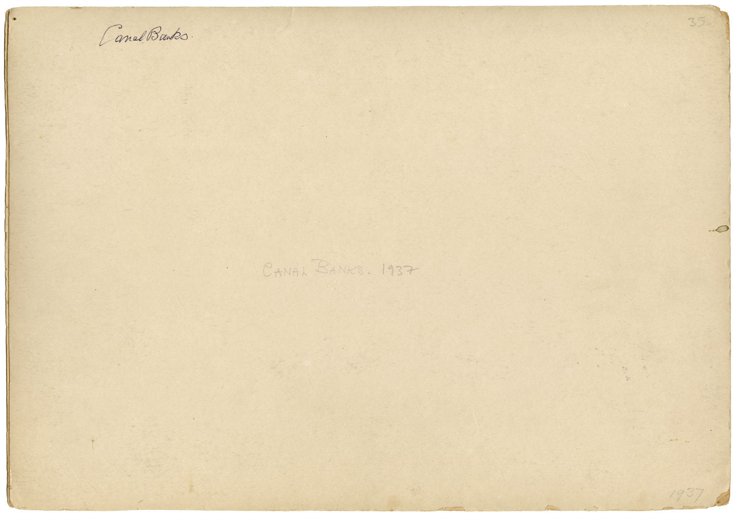 Mary Williams RWA, Canal Banks, Devon – Original 1937 watercolour painting