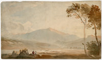 John Varley OWS, Snowdon, Wales – early 19th-century watercolour painting