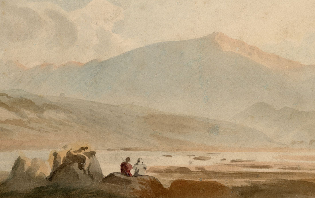John Varley OWS, Snowdon, Wales – early 19th-century watercolour painting