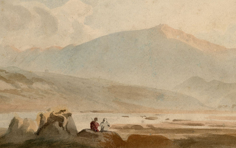 John Varley OWS, Snowdon, Wales – early 19th-century watercolour painting