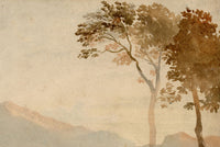 John Varley OWS, Snowdon, Wales – early 19th-century watercolour painting