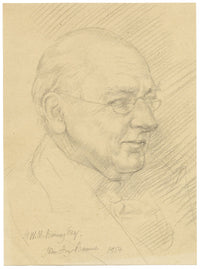 John Frye Bourne, Ritratto di HWM Binney Esq – Disegno originale a grafite del 1954