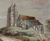 All Saints Church, Birling, Kent – mid-19th-century watercolour painting