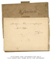 W. Pendavis, Saint-Etienne du Mont Rood Screen, Paris –1894 watercolour painting