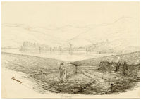 Charlotte Price, Conwy, North Wales – Original 1840s pen & ink drawing