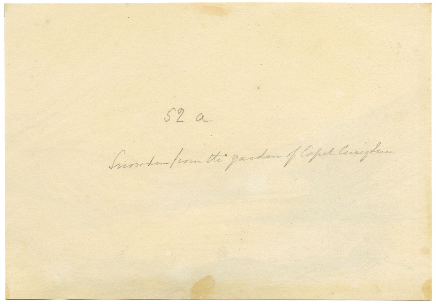 Charlotte Price, Snowdon from Capel Curig Inn, Wales – 1840s pen & ink drawing