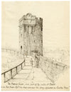 Charlotte Price, Phoenix Tower, Chester City Walls – 1840s pen & ink drawing