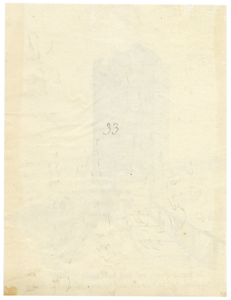 Charlotte Price, Phoenix Tower, Chester City Walls – 1840s pen & ink drawing