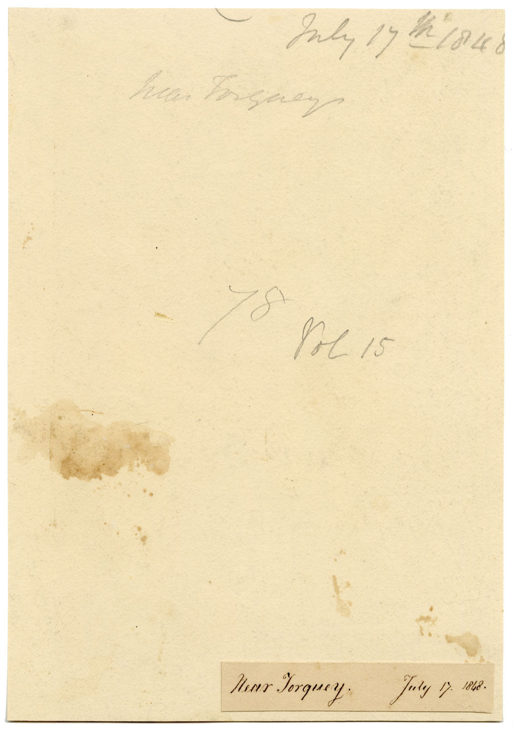 Charlotte Price, Path near Torquay, Devon – Original 1848 graphite drawing