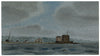 E. Woodville Ricketts, Calshot Castle, Hampshire – 1831 watercolour painting