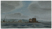 E. Woodville Ricketts, Calshot Castle, Hampshire – 1831 watercolour painting