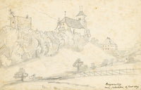E. Woodville Ricketts, Ringgenberg near Interlaken, Switzerland – 1859 drawing