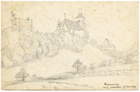 E. Woodville Ricketts, Ringgenberg near Interlaken, Switzerland – 1859 drawing