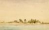 A.H. Walker, Sagar Island, Bay of Bengal, India – 1873 watercolour painting