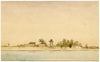 A.H. Walker, Sagar Island, Bay of Bengal, India – 1873 watercolour painting