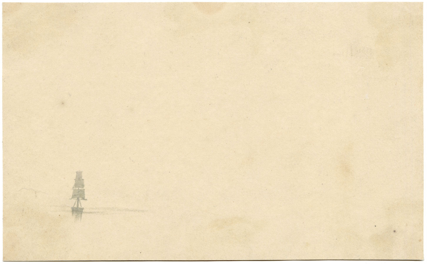 A.H. Walker, Sagar Island, Bay of Bengal, India – 1873 watercolour painting