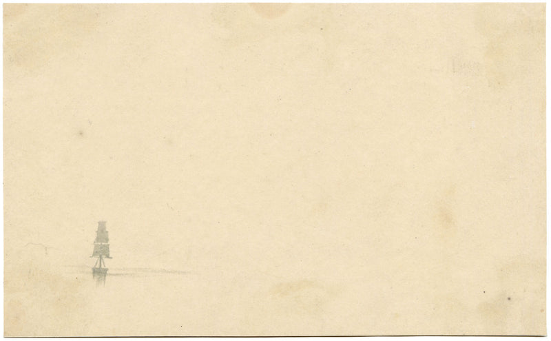 A.H. Walker, Sagar Island, Bay of Bengal, India – 1873 watercolour painting