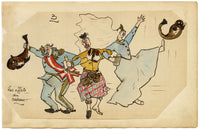 Edouard T. Vieux, Principessa Elena e Principe Cristiano, Cartone animato – disegno del 1890 circa