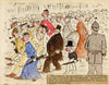 Edouard T. Vieux, Crowds at Visit of French Fleet to Portsmouth 1891 – drawing