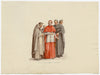 Giosuè Meli, Cardinal in Mozzetta & Mantelletta, Rome – c.1840 watercolour