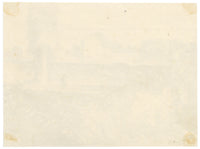 Sir James Peile, Fort at Thana, Maharashtra, India – 1878 watercolour painting