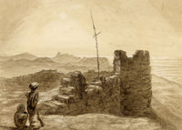 Sir James Peile, Portuguese Fort, Gulf of Cambay, Gujarat, India – 1864 painting
