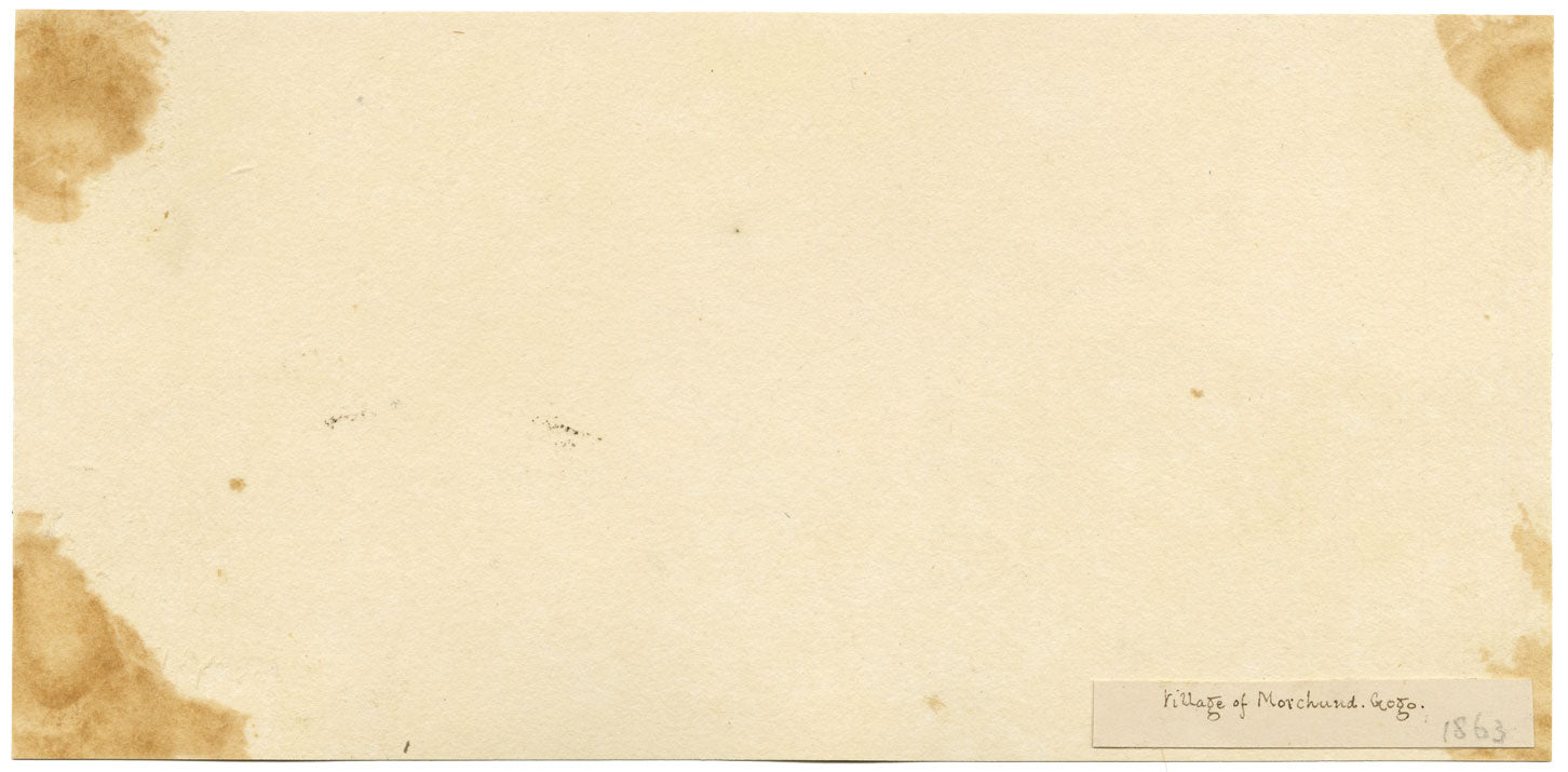 Sir James Peile, Villaggio di Morchund, Gogo, Gujarat, India – Dipinto del 1863