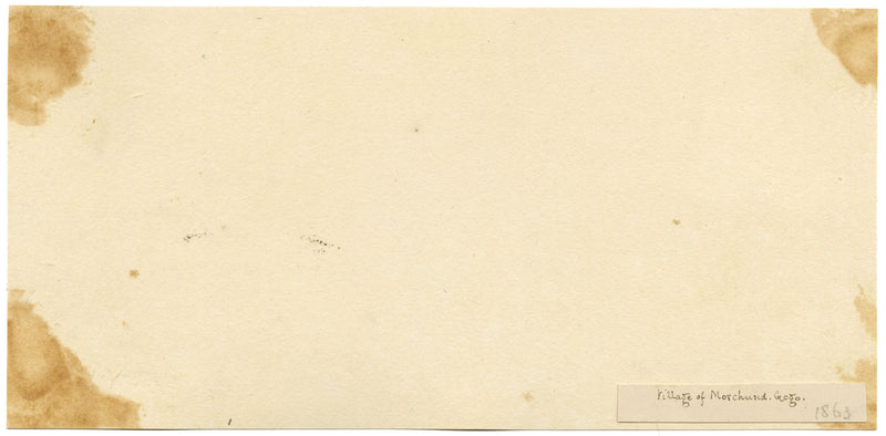 Sir James Peile, Villaggio di Morchund, Gogo, Gujarat, India – Dipinto del 1863