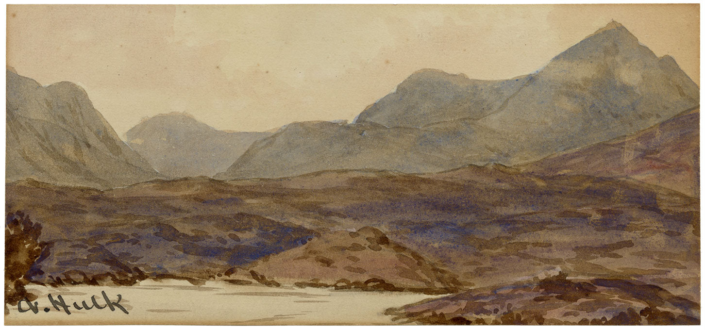 Abraham Hulk Jnr, Valley of Rocks near Lynton, Devon – early C20th watercolour