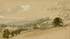Rolland, Landscape View, Henley-on-Thames – Original 1843 watercolour painting