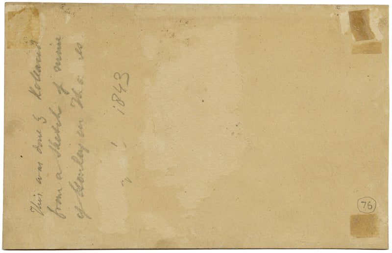 Rolland, Landscape View, Henley-on-Thames – Original 1843 watercolour painting