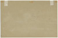 Figure on Coastal Road with Thatched Roundhouse – mid-C19th watercolour painting