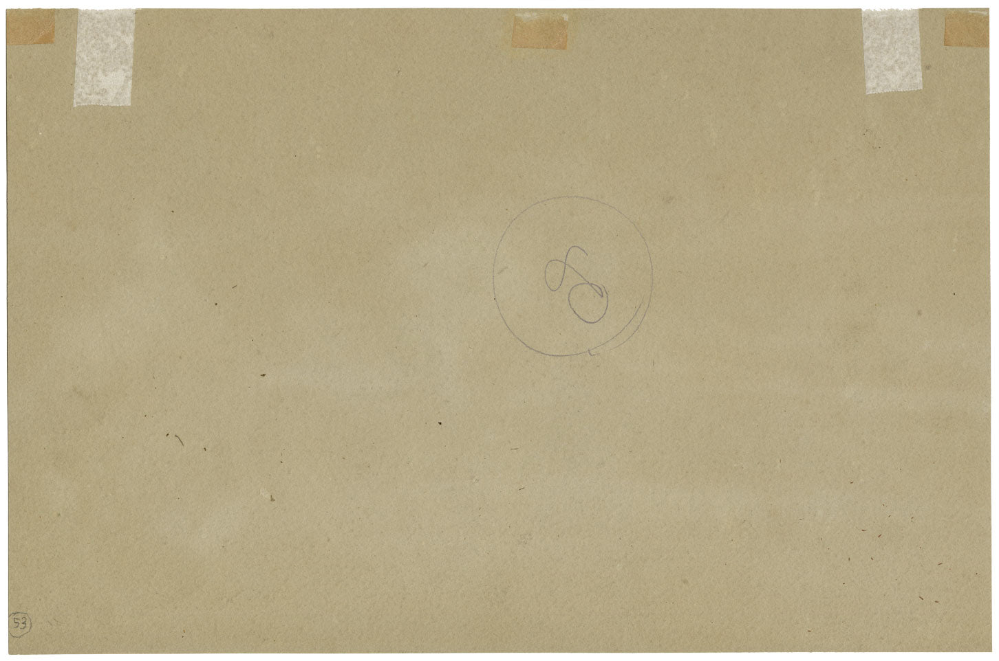 Figure on Coastal Road with Thatched Roundhouse – mid-C19th watercolour painting