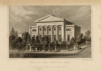 W. Radclyffe after Thomas H. Shepherd, Villa in Regent's Park – 1828 engraving